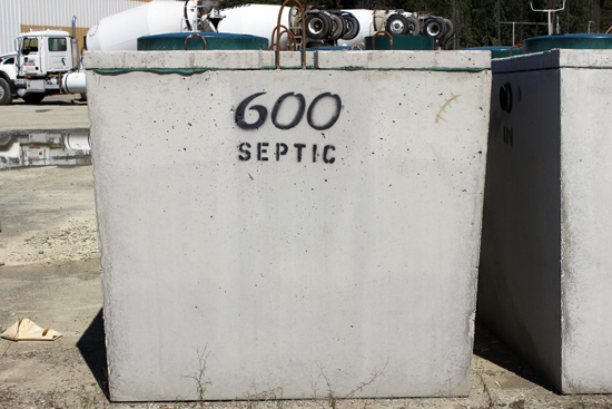 Septic Tank 600 for storm, waste and well water
