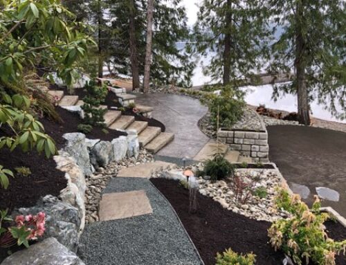 Landscaping potential utilizing Redi-Rock to blend with natural environment
