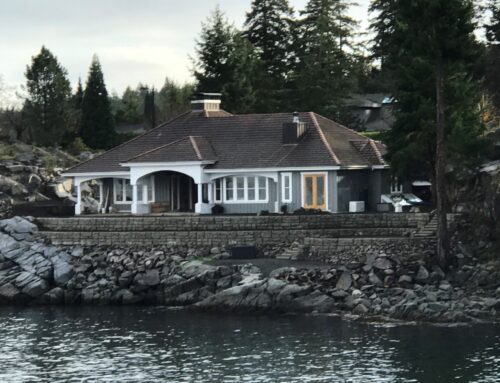 A Redi-Rock waterfront property masterpiece